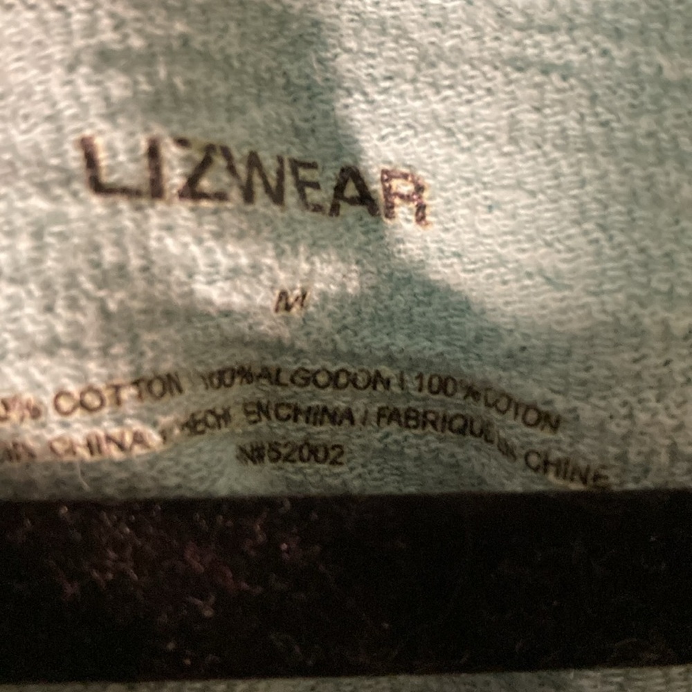 Liz wear size M Women's Light Blue V-Neck Top long sleeve - Picture 3 of 4